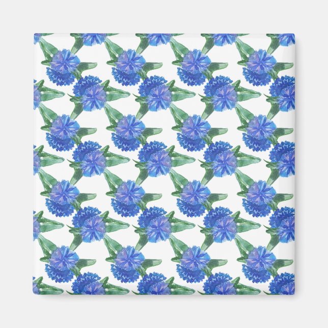 Imã flores de aquarela (Frente)
