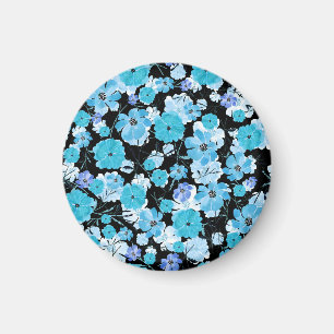 Imã Flores De Aquarela: Uma Tapeçaria Delicada