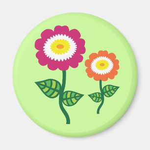 Imã Flores de Arte Funky