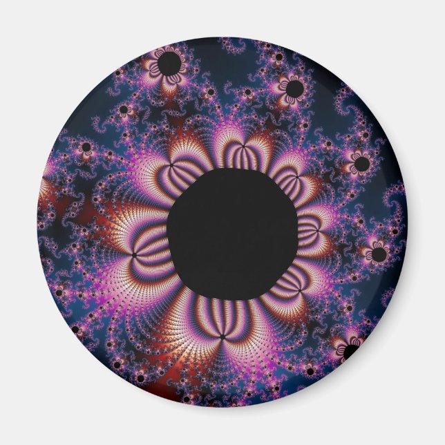 Imã Flores de Cactus - Fractais (Frente)