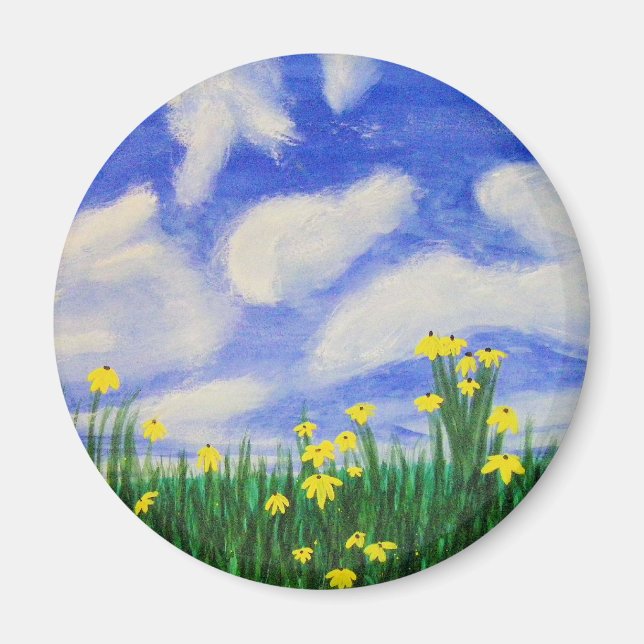 Imã Flores de Cama do Golfo em um Campo Brilhante (Frente)