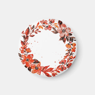 Imã Flores de cor aquática