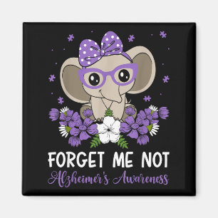 Imã Flores de Elefante de Conscientização do Alzheimer