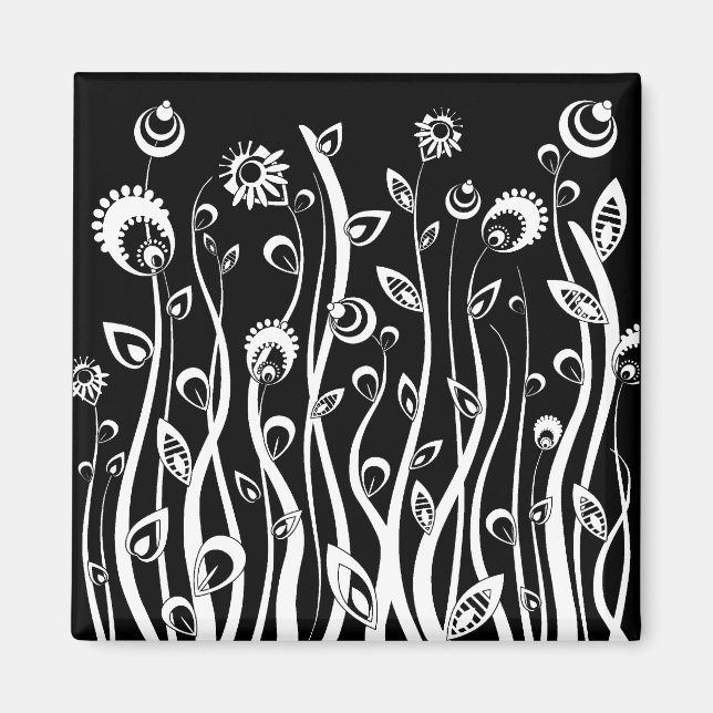 Imã flores de fantasia (Frente)