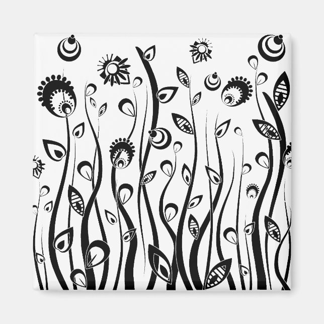 Imã flores de fantasia (Frente)