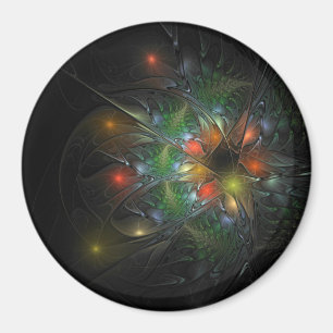 Imã Flores de fantasia fractal suaves e tenra