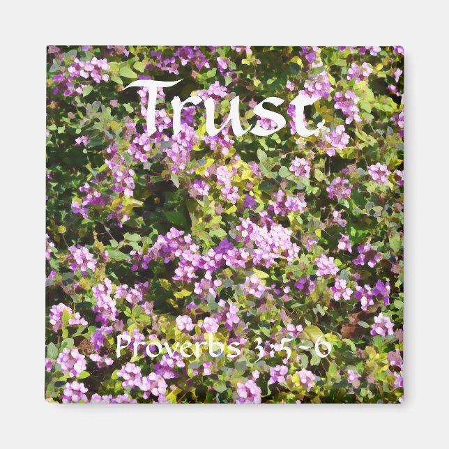 Imã Flores de Fé Proverbs Sage Magnet (Frente)