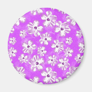 Imã Flores de Hibisco Roxo