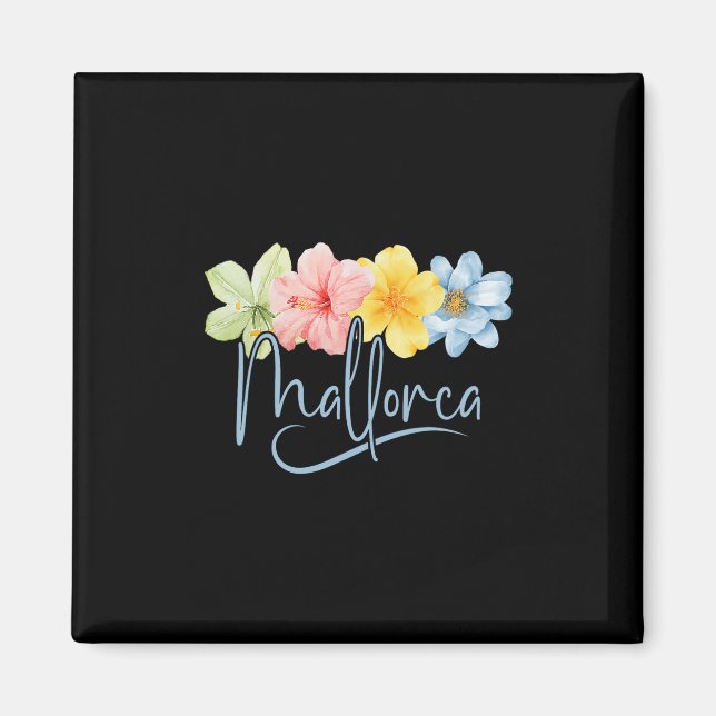 Imã Flores de Maiorca Espanha Ilhas Learic Floral Féri (Frente)