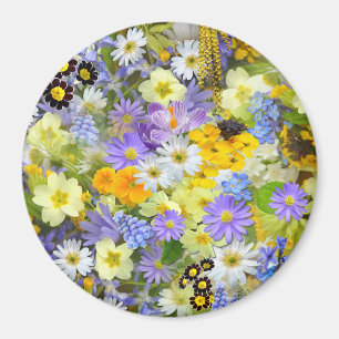 Imã Flores de Margarida, Primula, Narciso