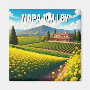 Imã Flores de Mostarda da Califórnia em Napa Valley