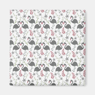 Imã Flores de padrão sem costura, de flamingo, rosa, f