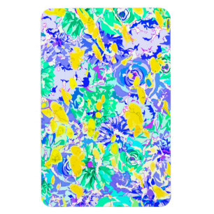 Ímã Flores de primavera coloridas abstratas fofas