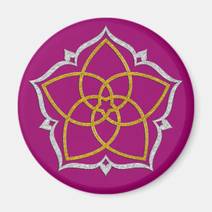 Imã FLORES DE VENUS/FLORESTA DE Vênus Lotus DOURADO P