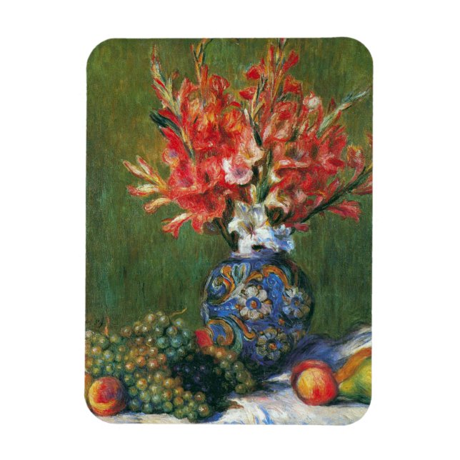 Ímã Flores de vida e Fruta de Pierre Renoir (Vertical)