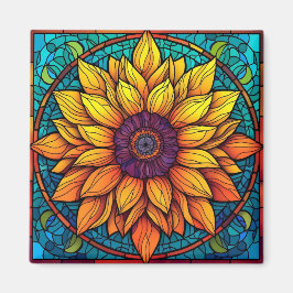 Imã Flores De Vidro Manchas Atormentadas