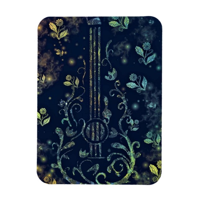 Ímã Flores de Violão (Vertical)