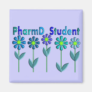 Imã FLORES do AZUL do estudante de PharmD