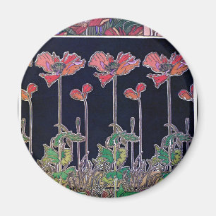 Imã Flores do Estilo Art Nouveau, Mucha