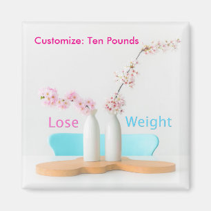 Imã Flores dos objetivos da dieta do peso do perder