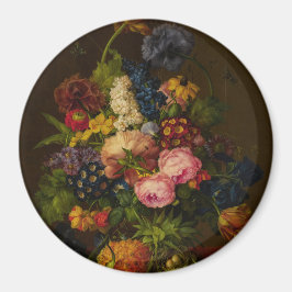 Imã Flores e ananás em uma Entablatação