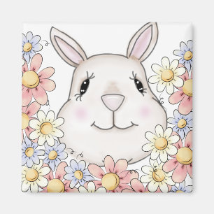 Imã Flores e Borboletas de Coelho Bonito