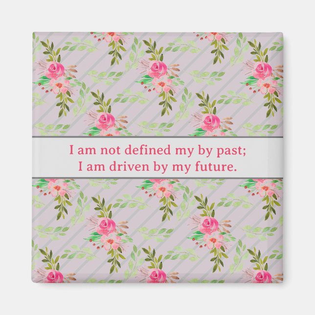 Imã Flores E Folhas De Afirmação (Frente)