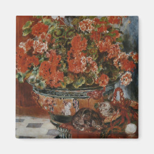 Imã Flores e gatos (Fleurs e bate-papos) Renoir