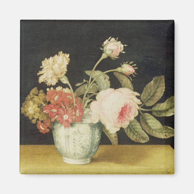 Imã Flores em um jato de arejamento (óleo no painel) (Frente)