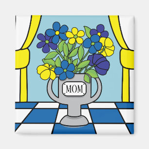 Imã Flores em um Vaso