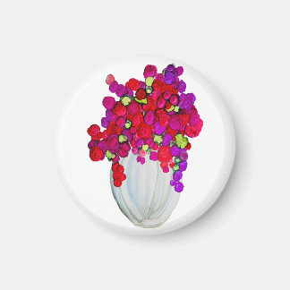 Imã Flores em Vaso