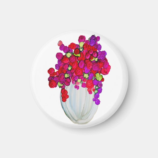 Imã Flores em Vaso (Frente)
