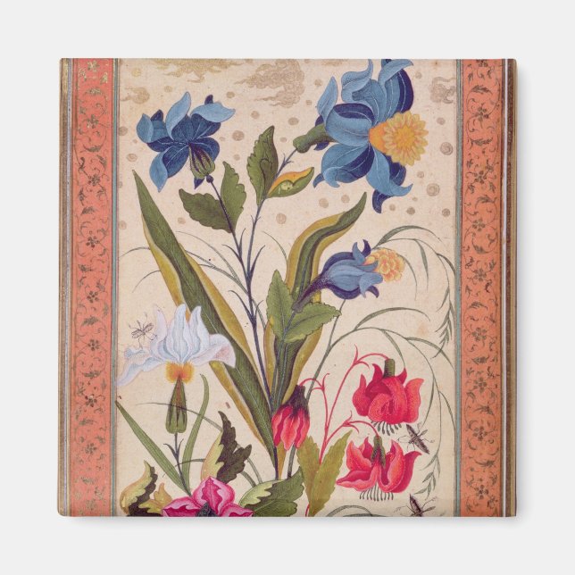 Imã Flores exóticas com insetos (Frente)