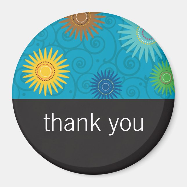 Imã Flores Funky no ímã do Aqua (Frente)