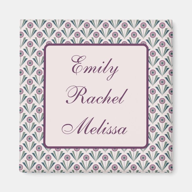 Imã Flores Geométricas (Frente)