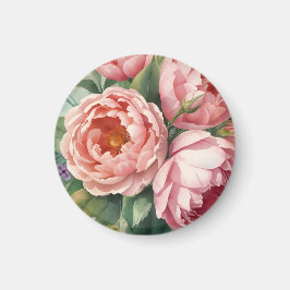 Imã Flores Grandes Rosa Antigo