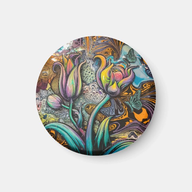 Imã Flores Mandala (Frente)