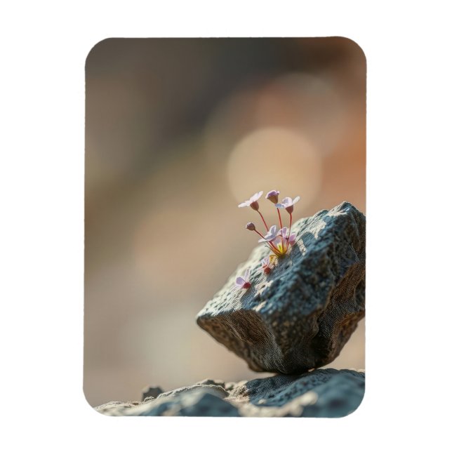 Ímã Flores na Rocha (Vertical)
