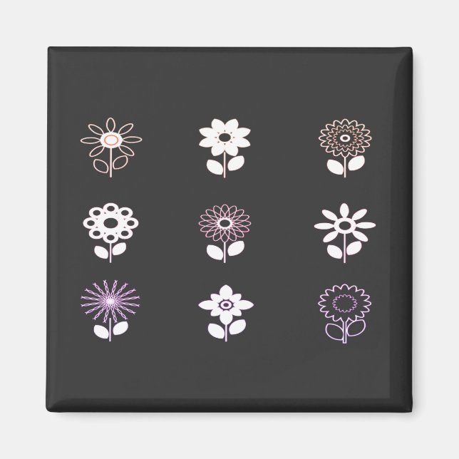 Imã Flores, Natureza, Ícones de Flores (Frente)