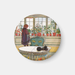 Imã Flores no muro de Carl Larsson