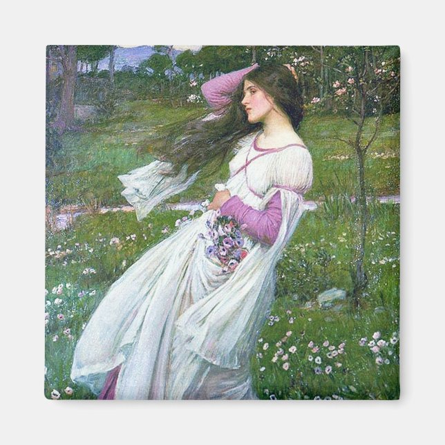 Imã Flores no Vento, John William Waterhouse (Frente)