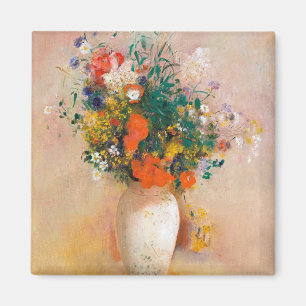 Imã Flores num Vaso pintando Odilon Redon Incrível Mo