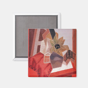 Imã Flores numa Mesa por Juan Gris, Cubismo Vintage