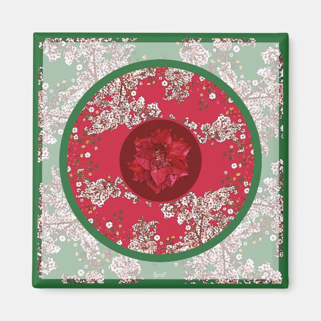 Imã Flores para o Natal (Frente)