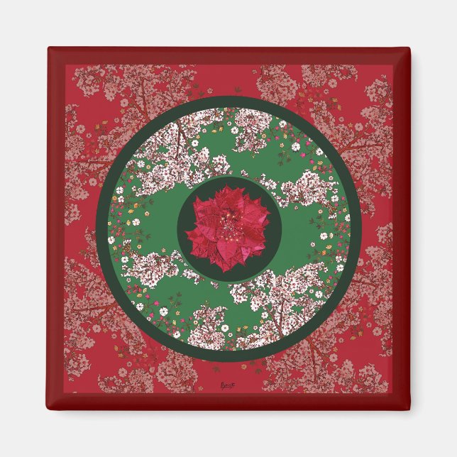 Imã Flores para o Natal (Frente)