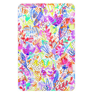 Ímã Flores pastéis abstratas