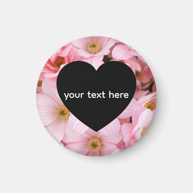 Imã flores personalizadas (Frente)
