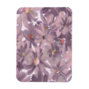 Ímã Flores Pintadas Rosa Qualquer Cor