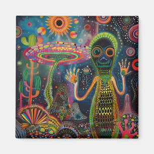 Imã Flores Psicodélicas Cirúrgicas Trippy