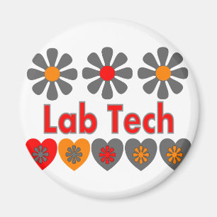 Imã Flores RETROS da tecnologia do laboratório